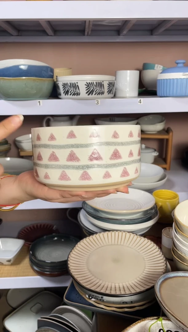 瓷微瑕（2个装）西瓜面碗