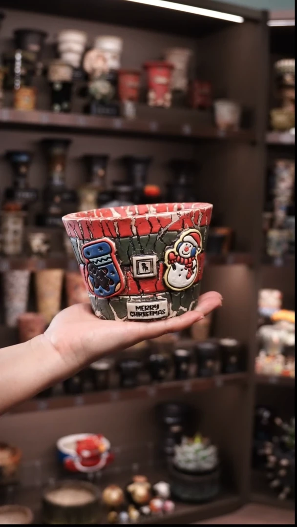 D****? 泰国进口手工花盆个性创意花盆