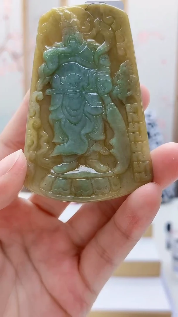 未镶嵌定制翡翠5160lr-毛货挂件41