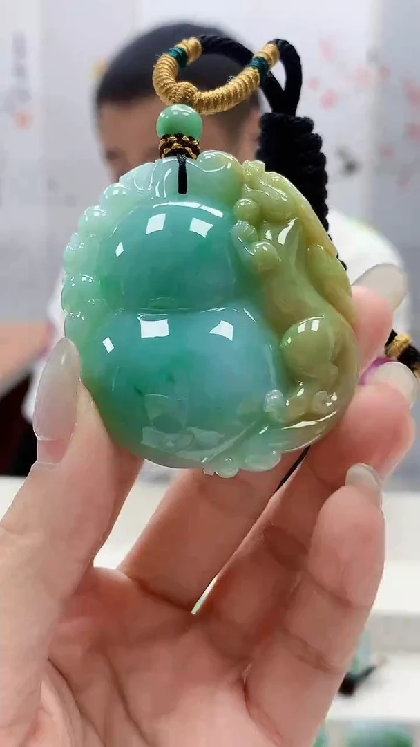 定制翡翠未镶嵌4898lr- 毛货挂件37