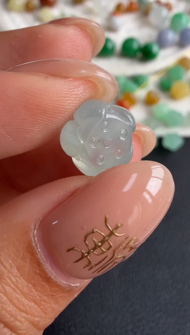 未镶嵌定制翡翠10*7.9/1800+180