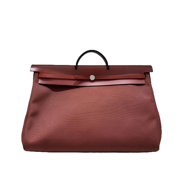 99新 Hermes/爱马仕 爱马仕 Herbag50枫叶红Y单肩包8183009