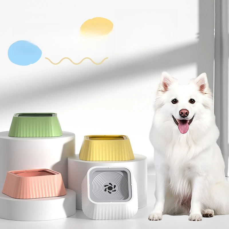 新款宠物喝水不湿嘴猫狗通用护颈漂浮碗悬浮碗防打翻防滑饮水神器