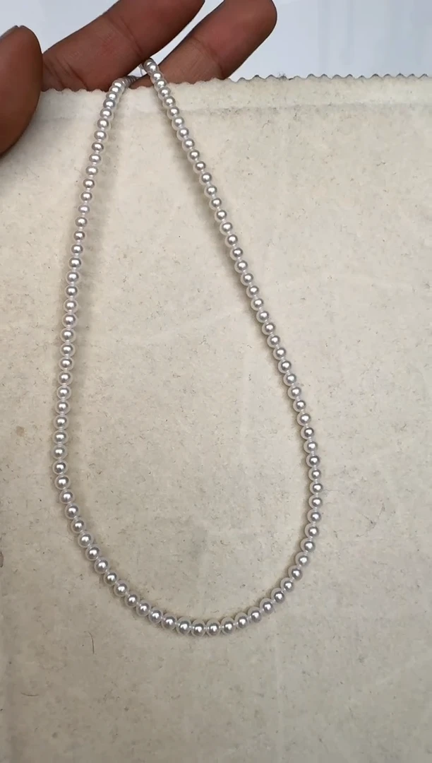 颈饰银S925镶嵌淡水珍珠项链