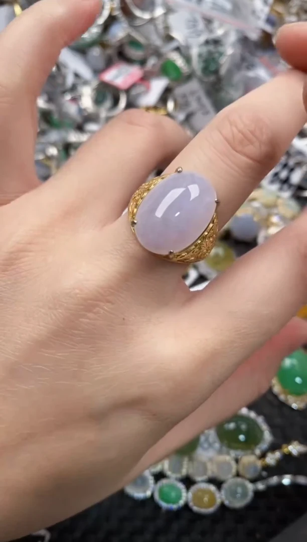 银S925镶嵌戒指翡翠777     7