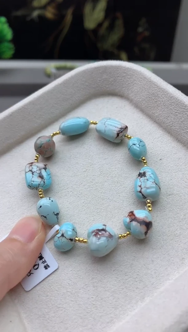 未镶嵌绿松石手串Q60