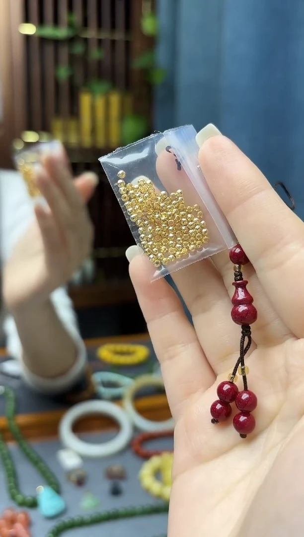 天然辰砂石*朱砂挂件2.5mmZX