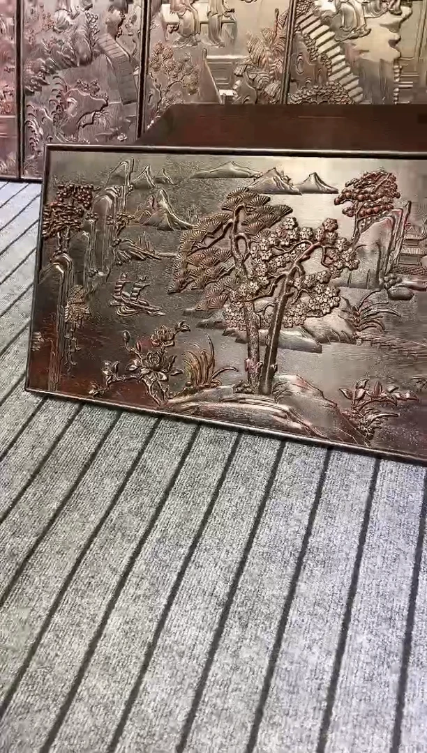 木紫檀雕刻一物一拍