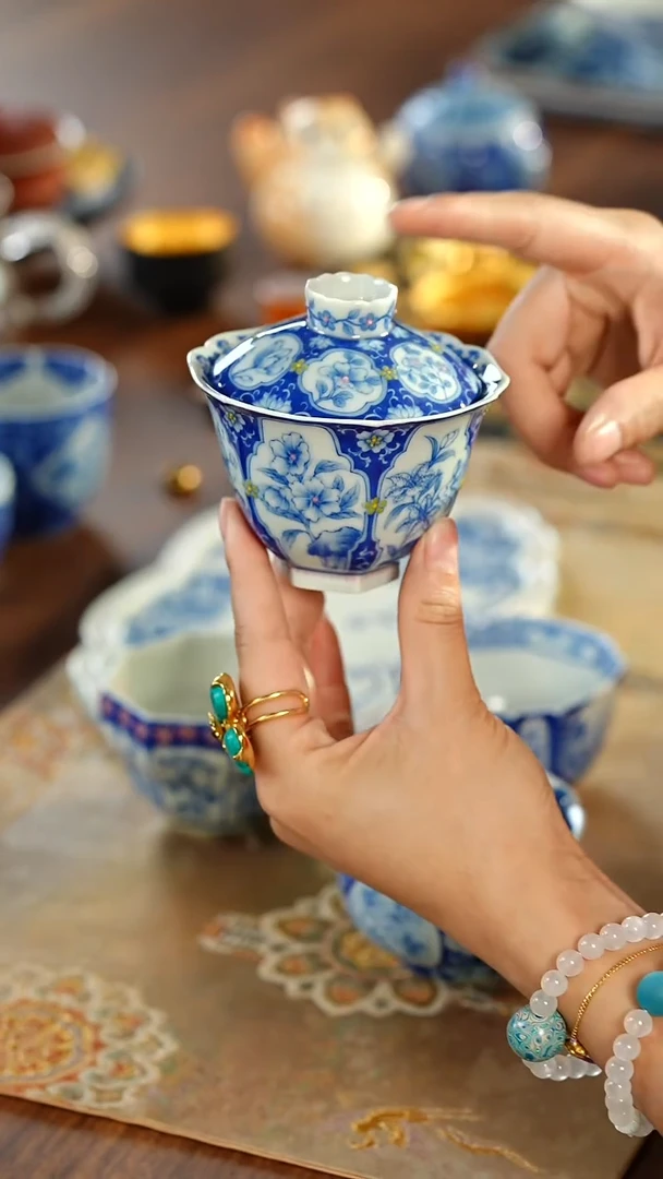 美***M@@@@@@@@@@@@@@HL四君子杯+花卉杯+四方盖碗