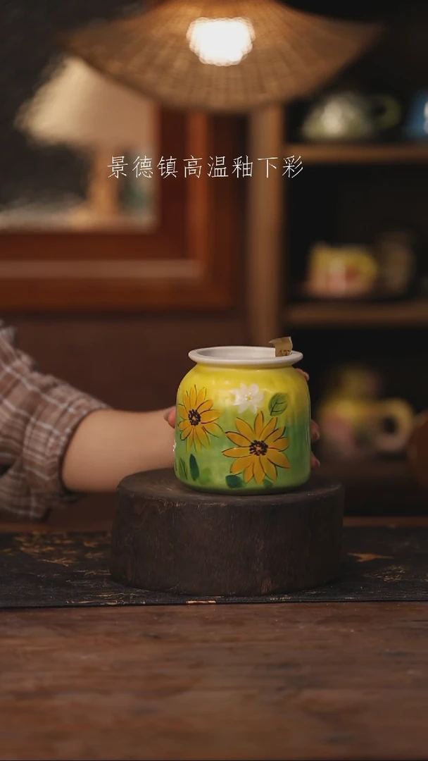 陶瓷景德镇高温釉下手绘陶瓷137