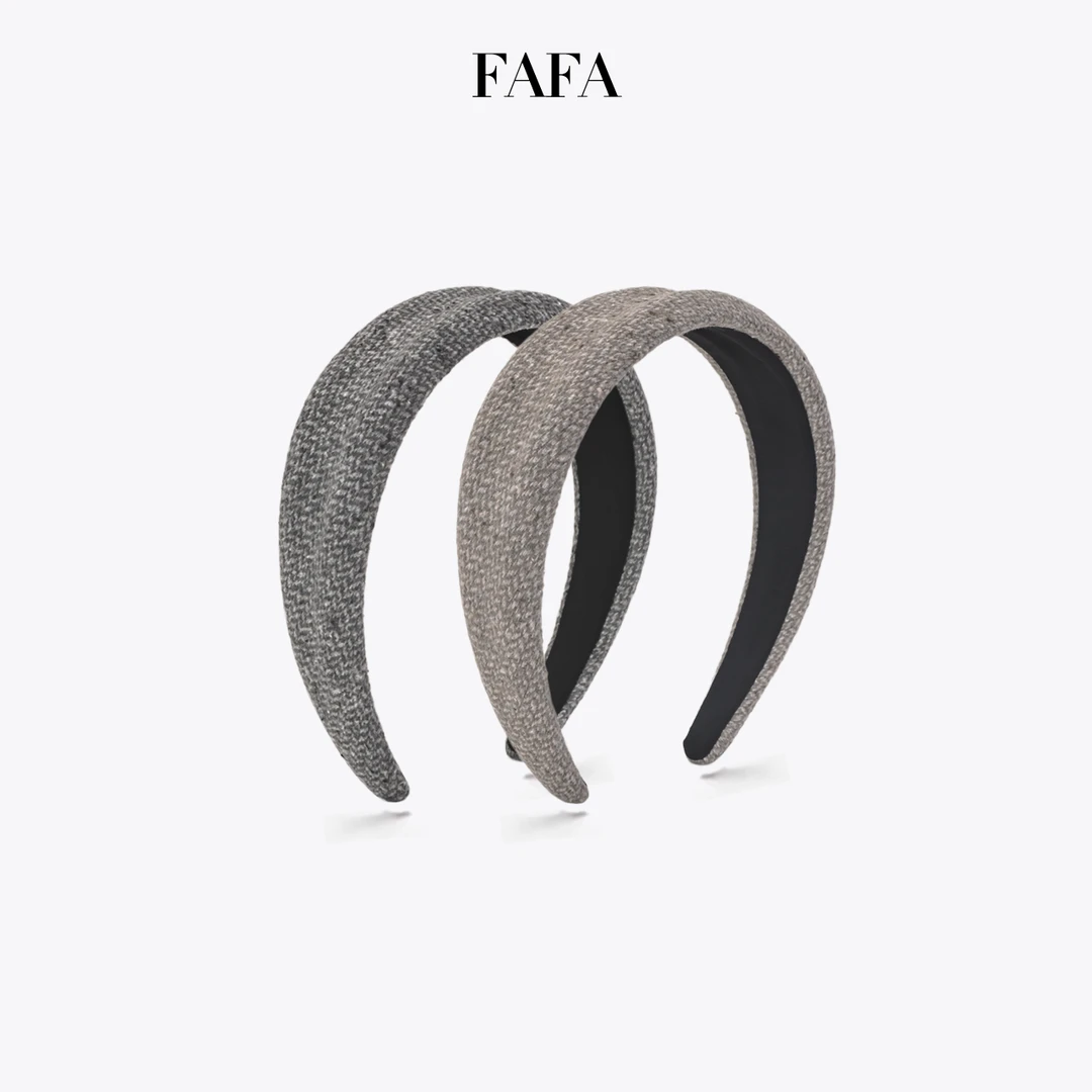 FF 高品质波浪纹呢料发箍氛围感休闲百搭韩系高颜值小众发饰