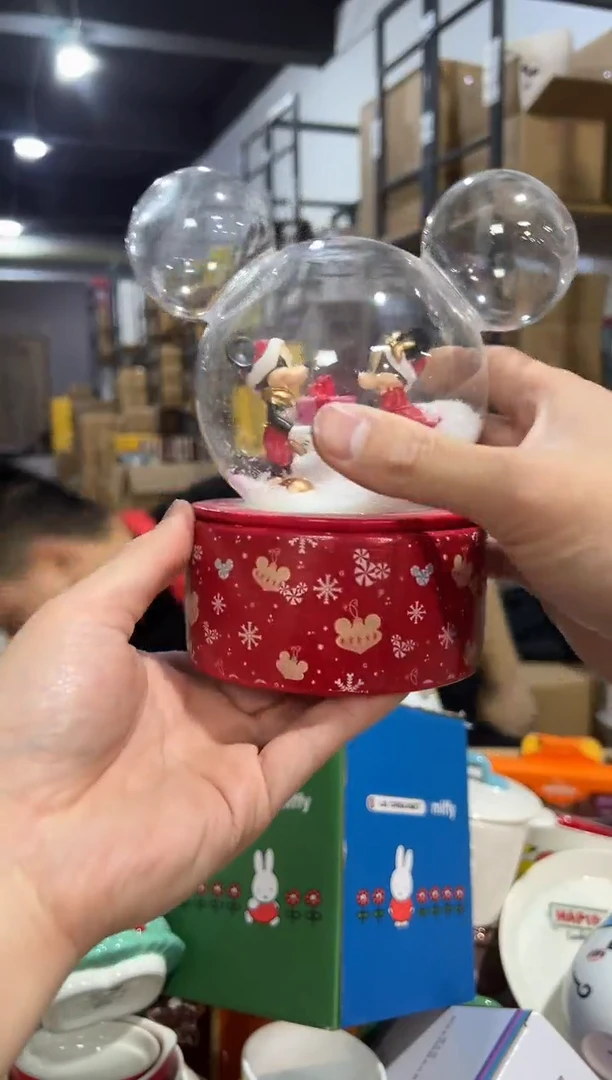 【闪购商品】杯圣诞米奇带盖首饰盒微瑕