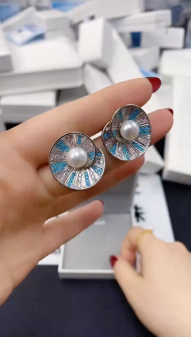 未镶嵌耳饰淡水珍珠ED1057