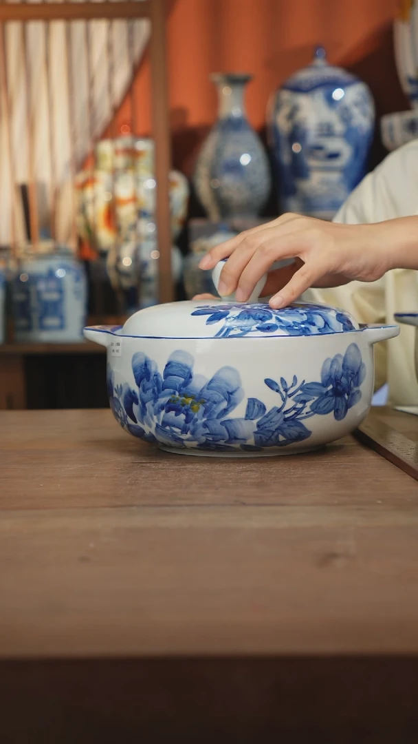 瓷片景德镇设计师釉下手绘陶瓷餐具