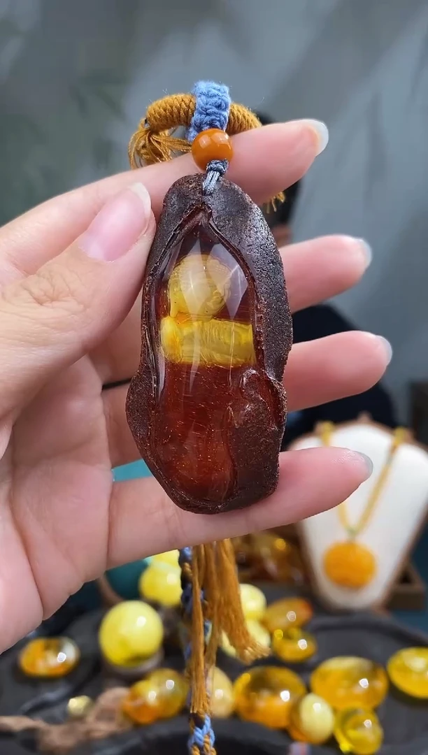 裸石琥珀未镶嵌基地发货 一物一证 顺丰包邮