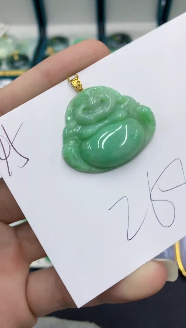【闪购商品】翡翠颈饰18K金镶嵌翡翠
