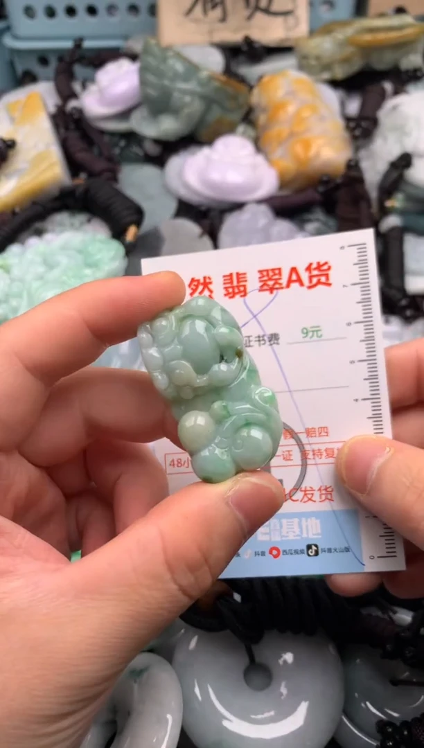 翡翠未镶嵌吊坠(不含链)1