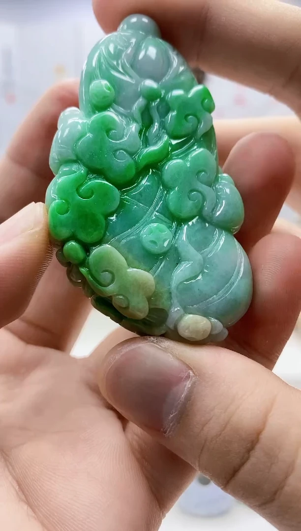 未镶嵌定制翡翠4829bb-毛货挂件9