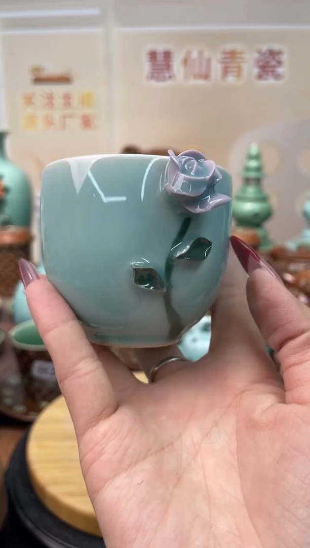 慧仙青瓷手工捏花  源头厂家特价福利 定点福利放漏