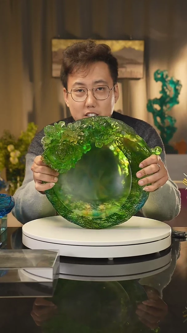 【闪购商品】雅致水晶琉璃 摆件 花器 果盘 茶酒具