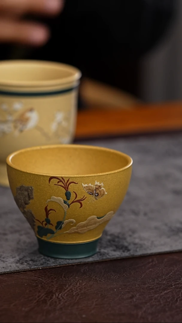 【闪购商品】紫砂茶杯汪小文 黄金段泥 小开心