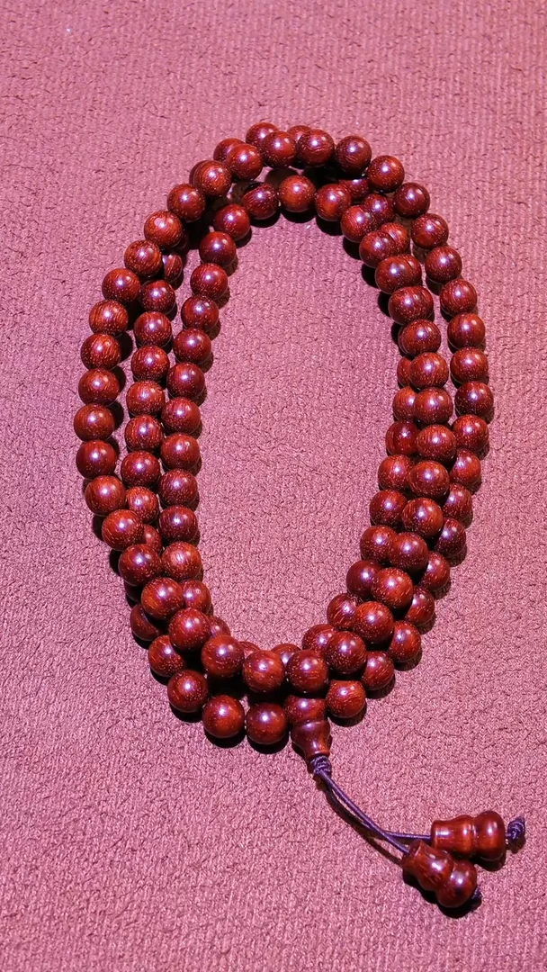 小叶紫檀手串/手链印度小叶紫檀0.7*108手串