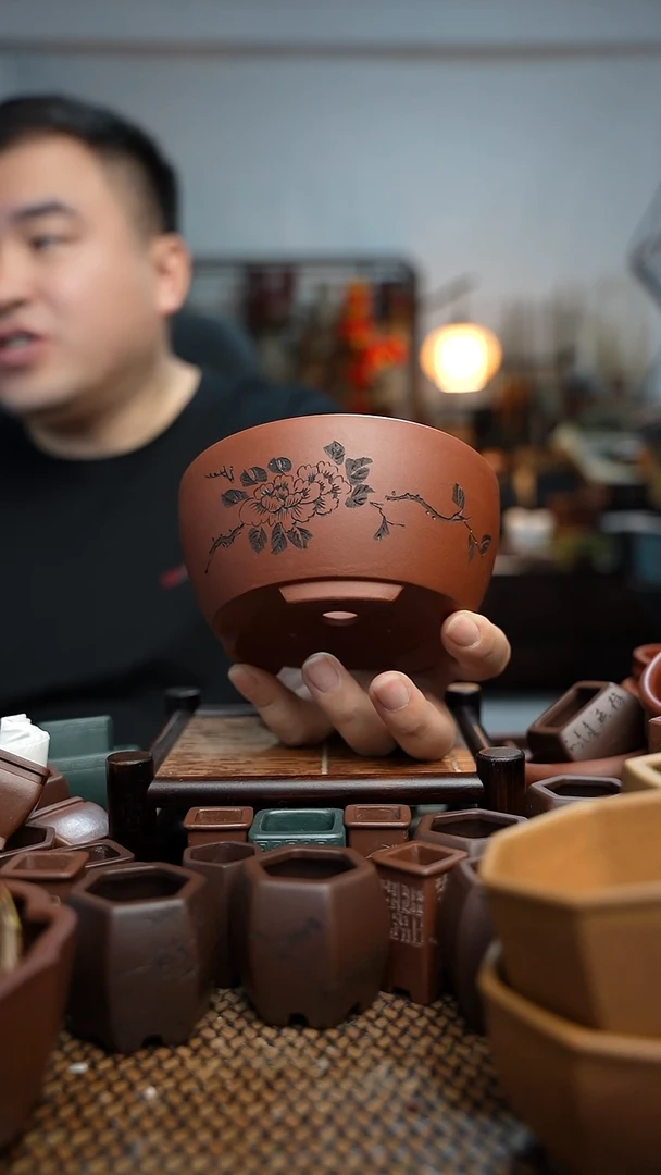 紫砂花盆長木軒精品紫砂
