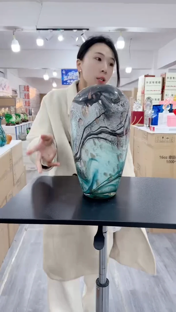 【闪购商品】琉璃瑞鸿花器早v7