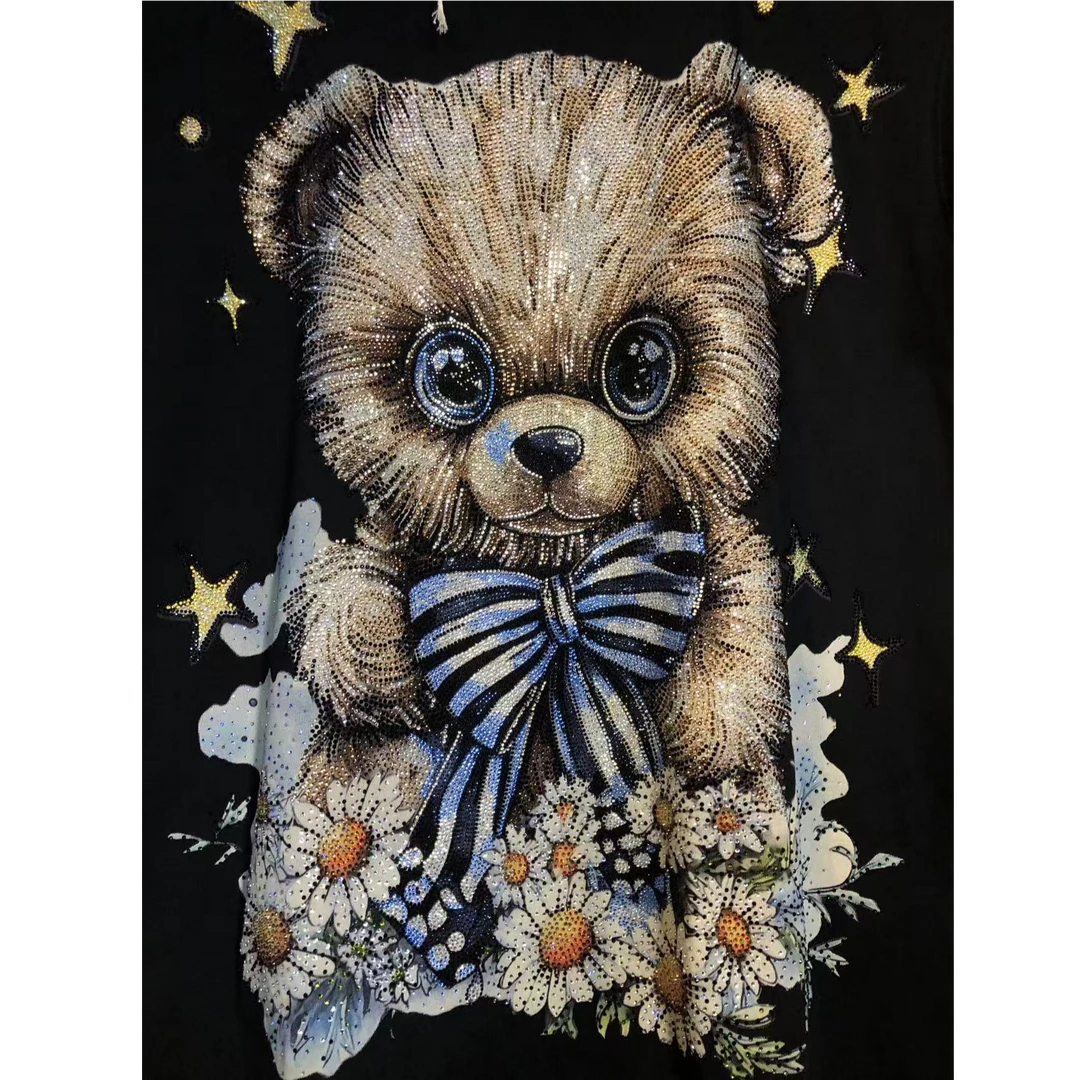 TCH烫钻工艺新时尚淑女百搭潮流连衣裙女T75B30E1044