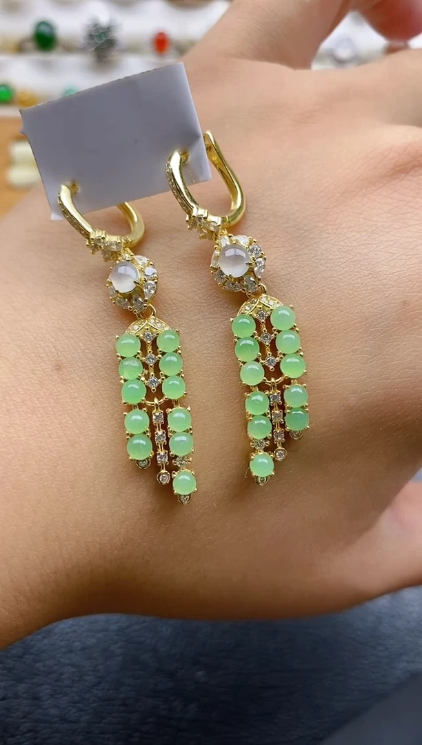 银S925镶嵌戒指翡翠1