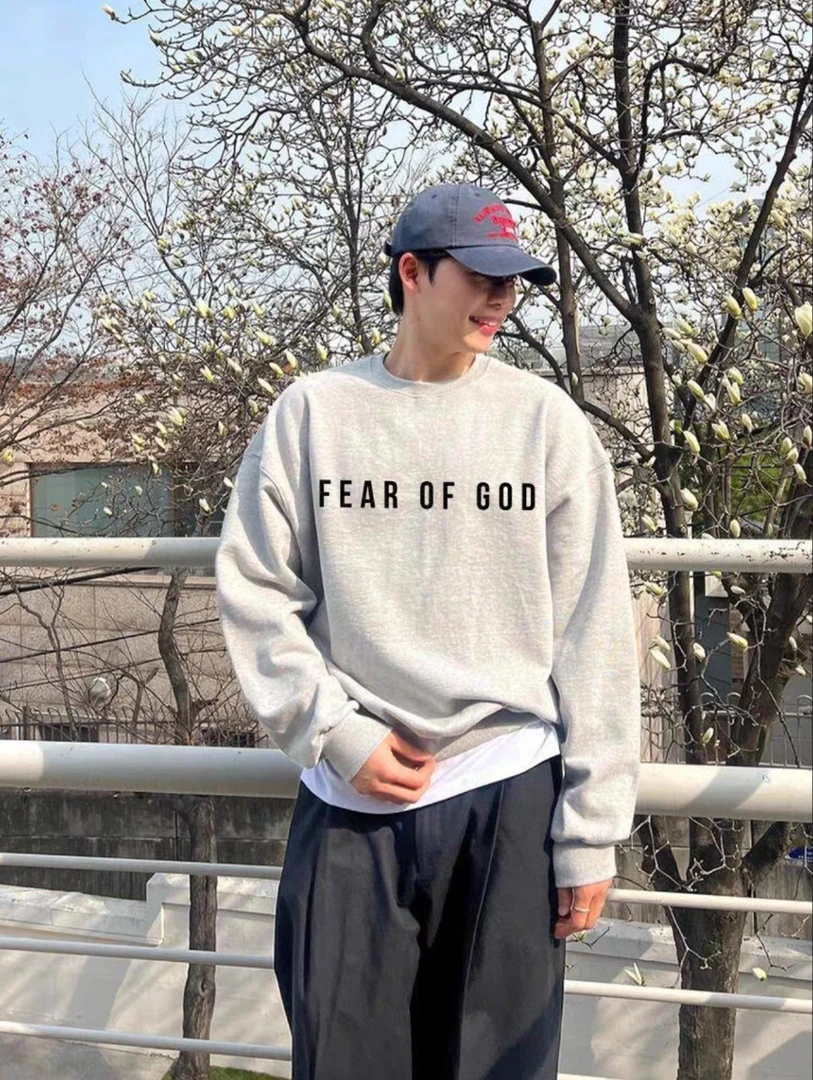 fog主线圆领卫衣加绒男女同款