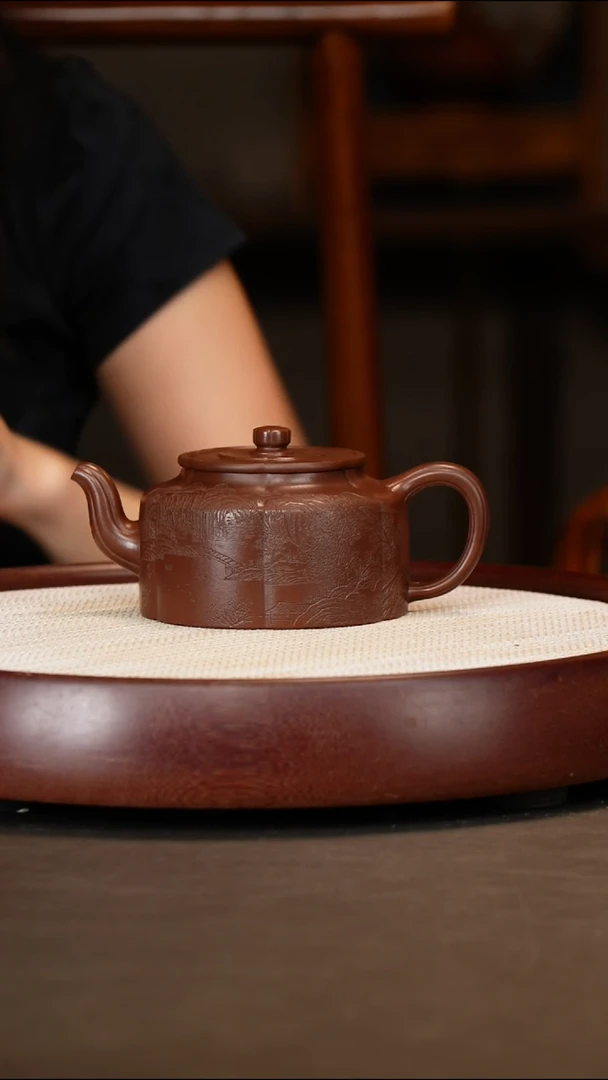 茶壶紫砂【唐凤芝】梅花周盘400c