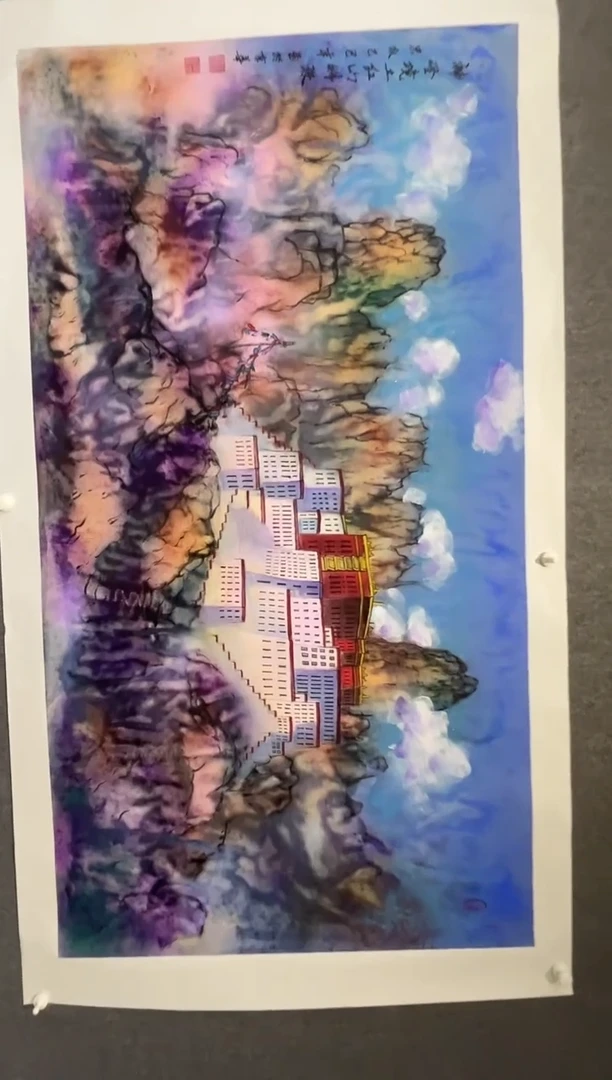 国画王忠权-16平尺-国画作品-金