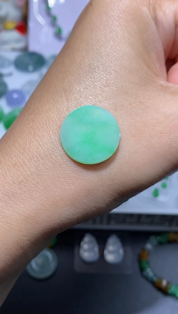 未镶嵌定制翡翠无事牌17.2*1.9