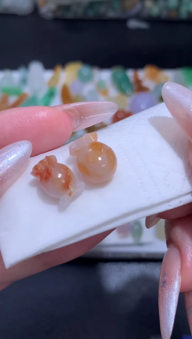未镶嵌定制翡翠ᥫ****ᰔ糖果和钱袋