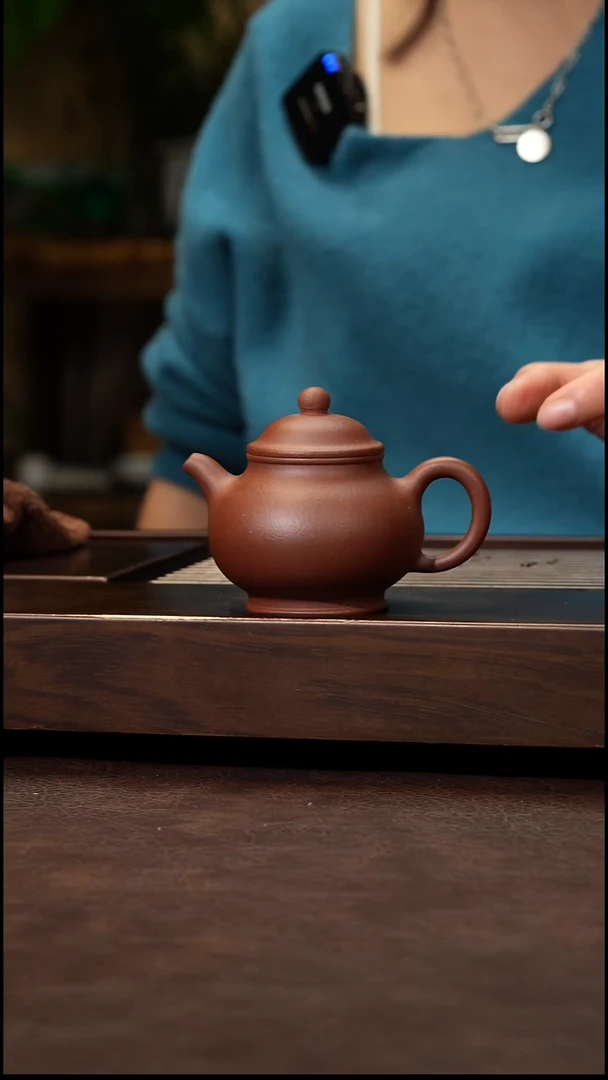 茶壶紫砂底槽清小潘壶130cc左右*