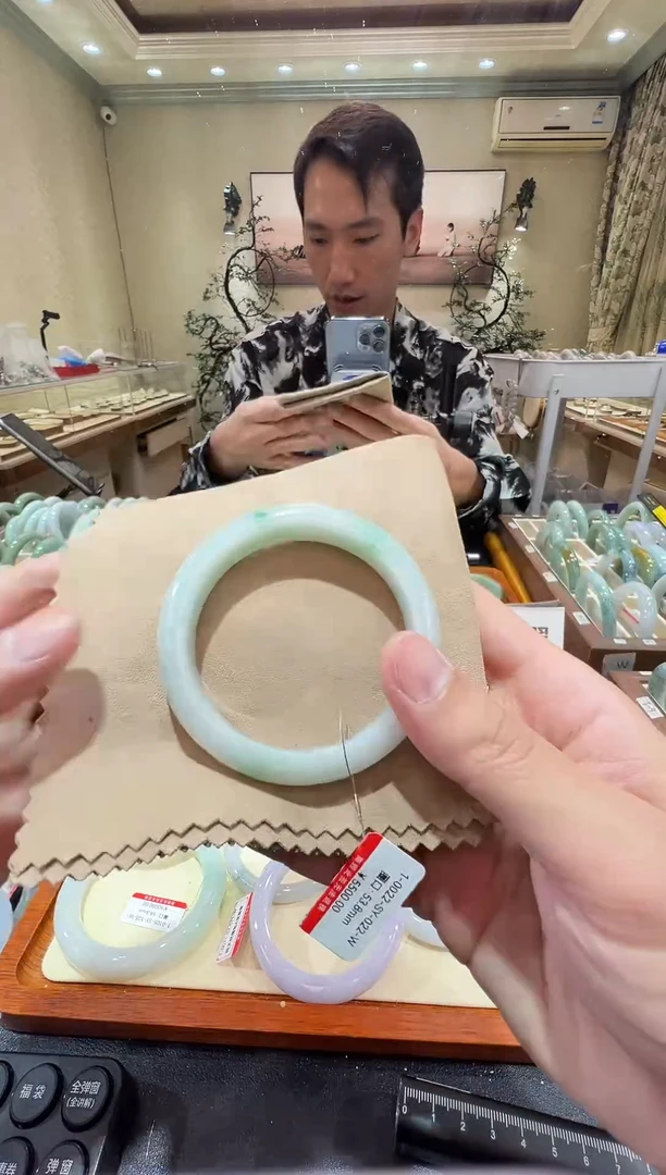 纯天然缅甸A货翡翠手镯53-54mm-1-22号