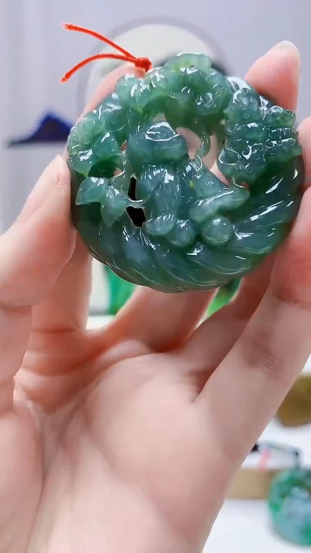 未镶嵌定制翡翠4852zm-毛货挂件16