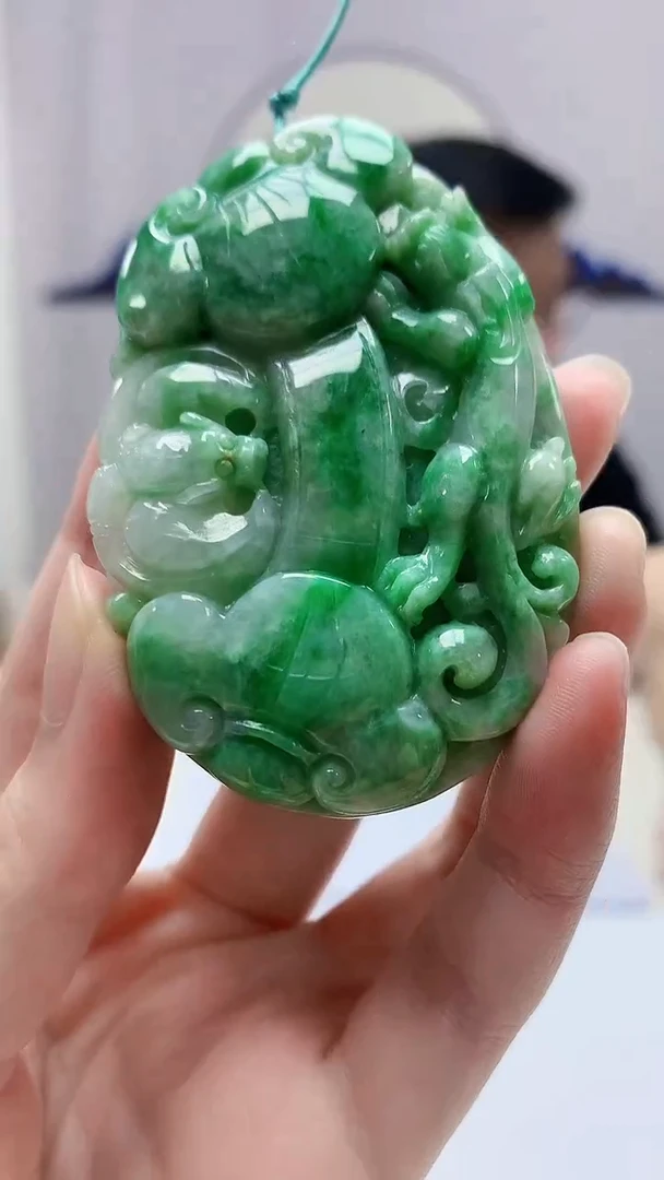 定制翡翠未镶嵌5124zm-毛货挂件30