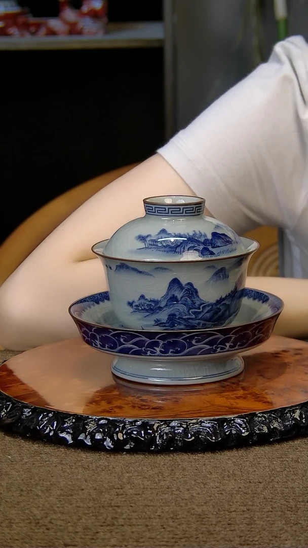 陶瓷盖碗茶具组合套装