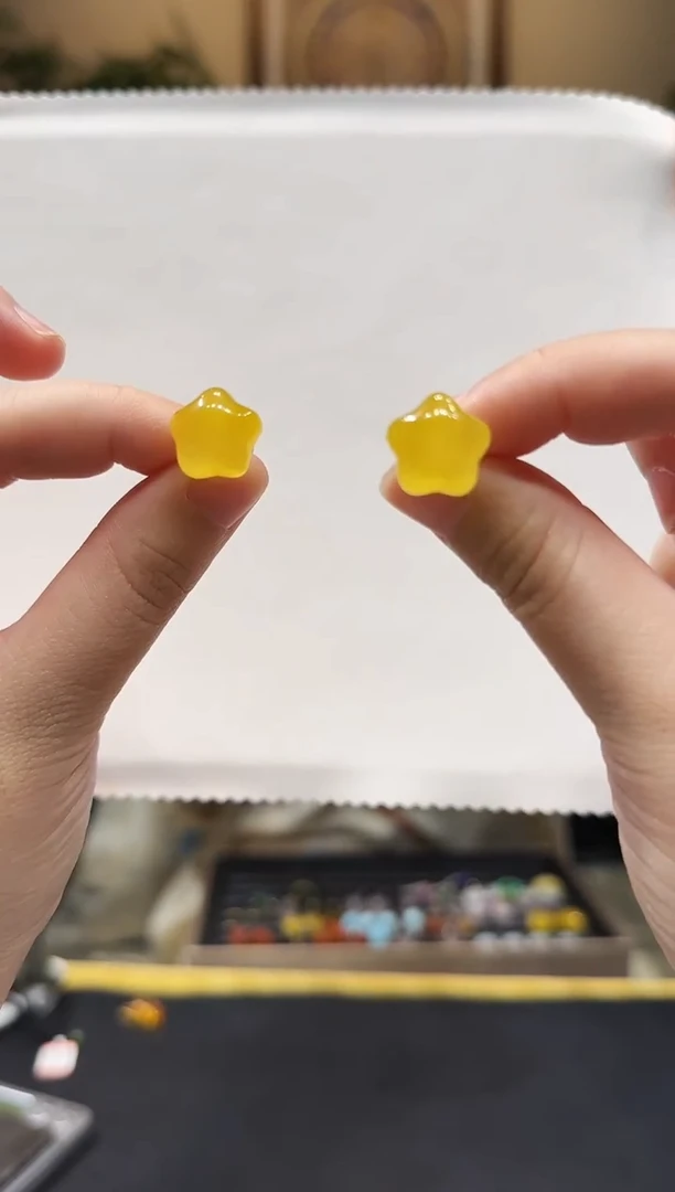 蜜蜡未镶嵌耳饰耳饰