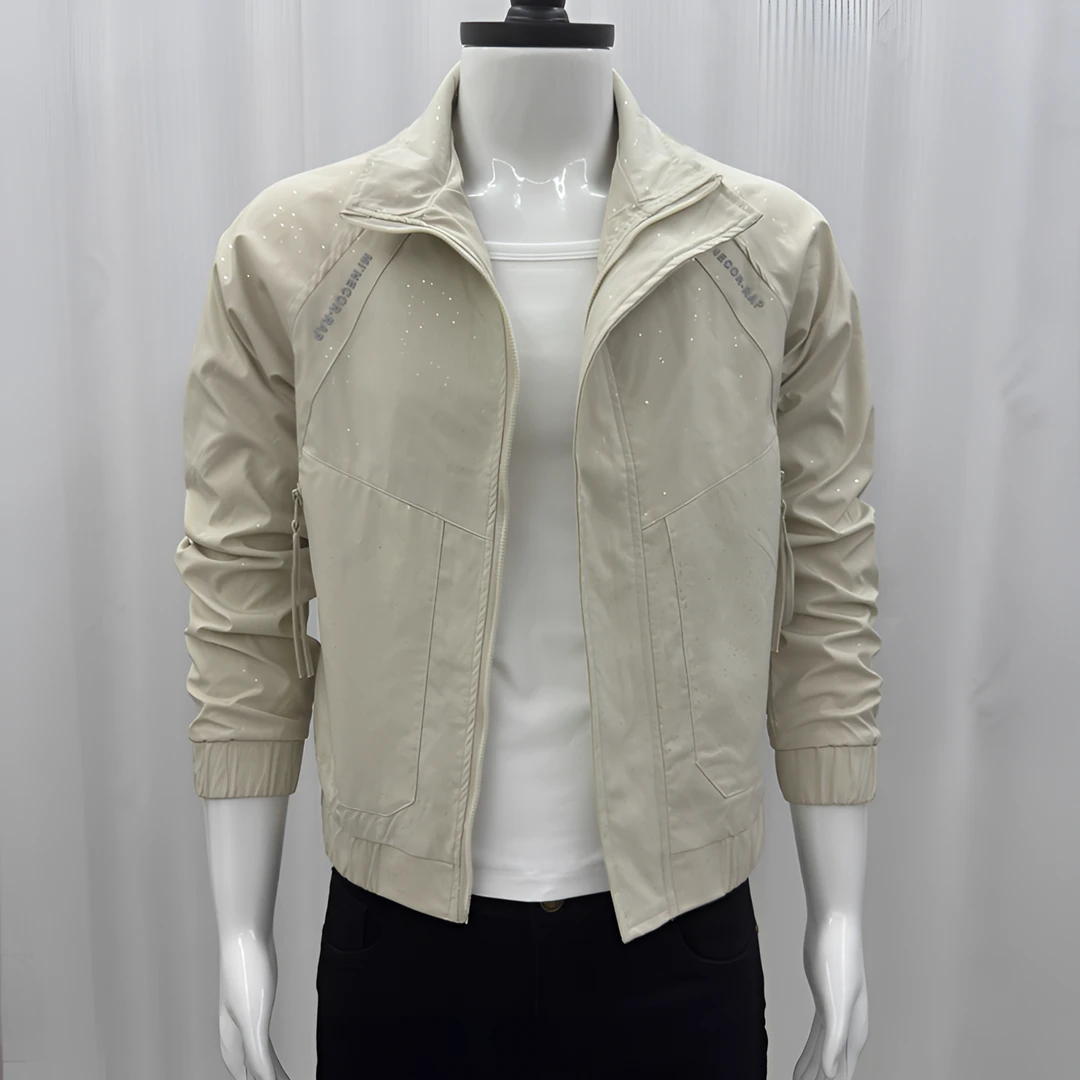 秋季新款休闲开衫时尚百搭立领韩版夹克上衣潮流男士薄款外套男