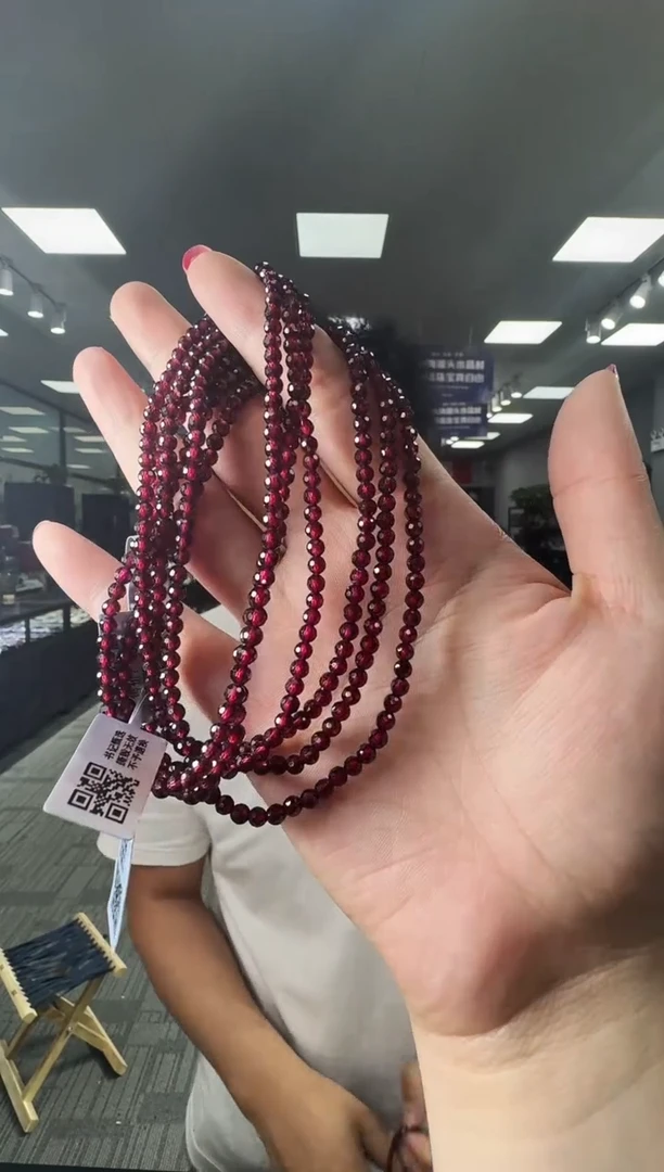 手链未镶嵌石榴石7243HT 约3.5mm多样性发一件