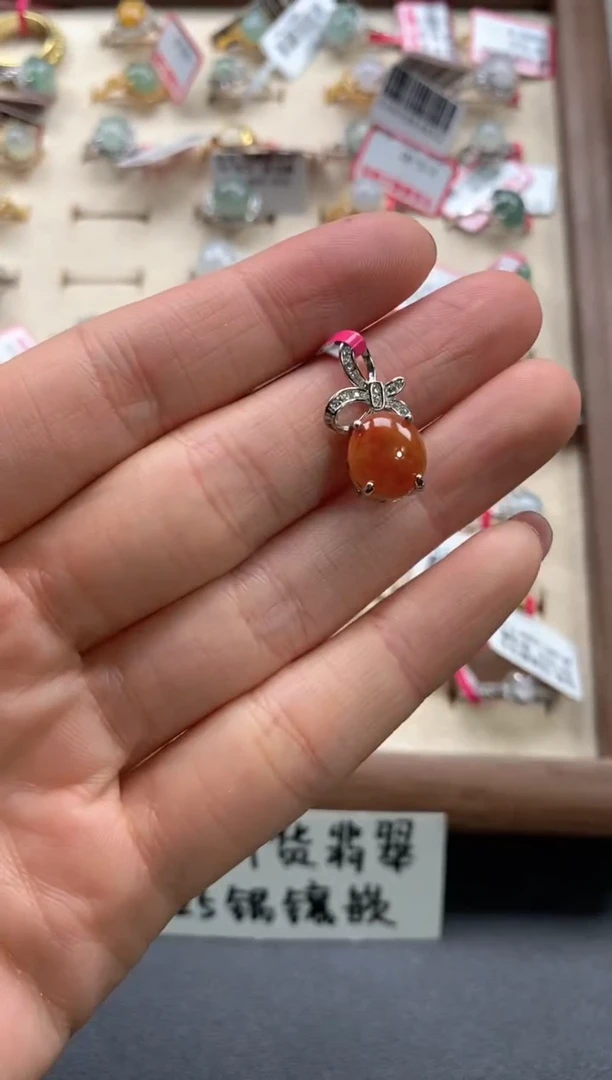 【闪购商品】翡翠戒指银S925镶嵌1111111111     8