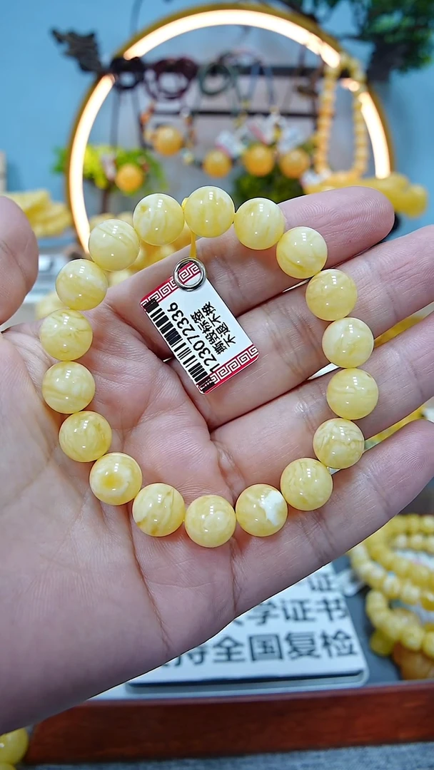 【闪购商品】蜜蜡手串未镶嵌10+******