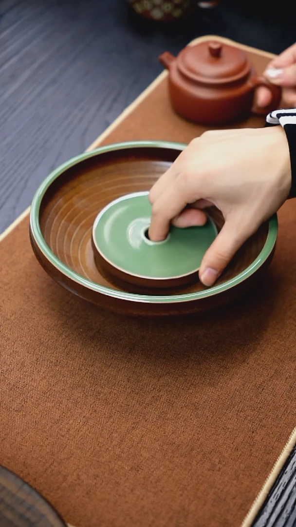 青瓷手工茶器包邮