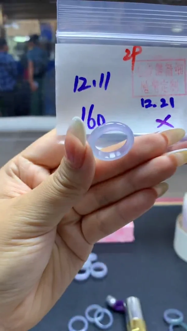 未镶嵌定制翡翠戒圈#160元-毛货需精细抛光