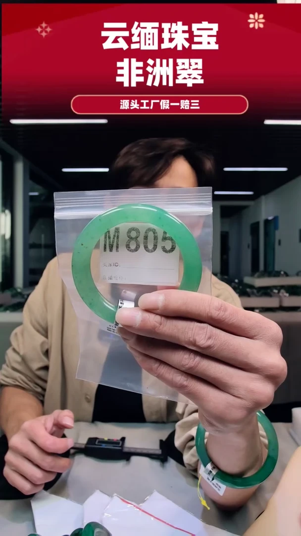 未镶嵌手镯石英质玉（非洲翠）58圈口M805