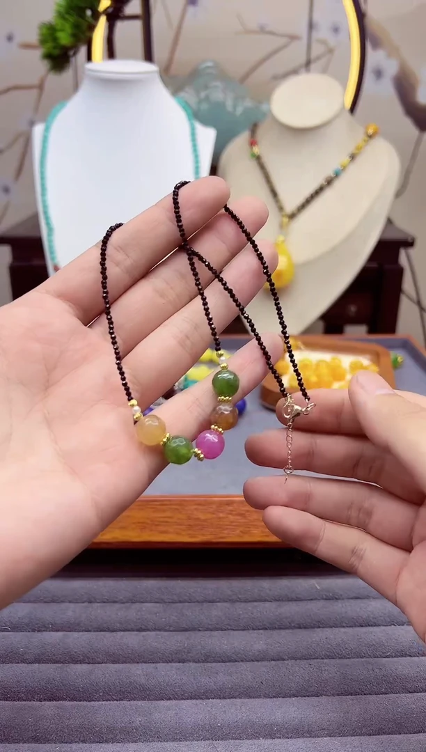 【闪购商品】碧玺颈饰14K金镶嵌x298`````