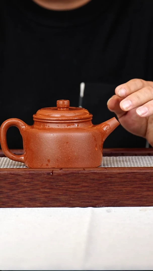 茶壶紫砂宜兴紫砂 降坡德钟300CC 搭配主人杯